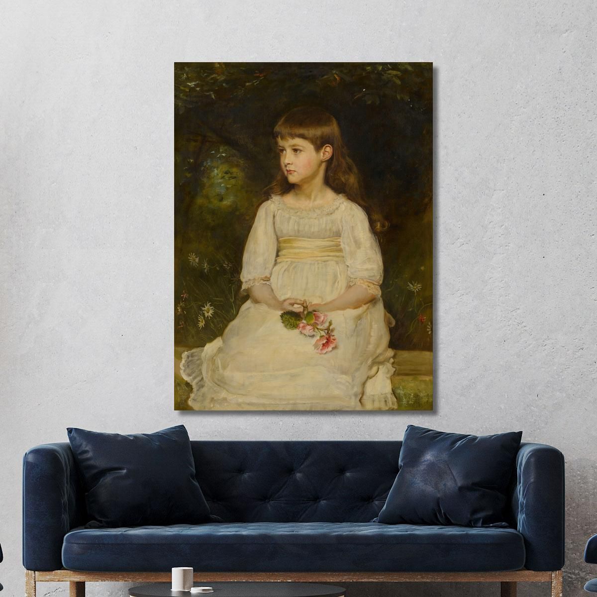 Portrait Of Miss Scott Daughter Of The Late Thomas Alexander Scott Of Philadelphia Sir John Everett Millais jem32 canvas print 