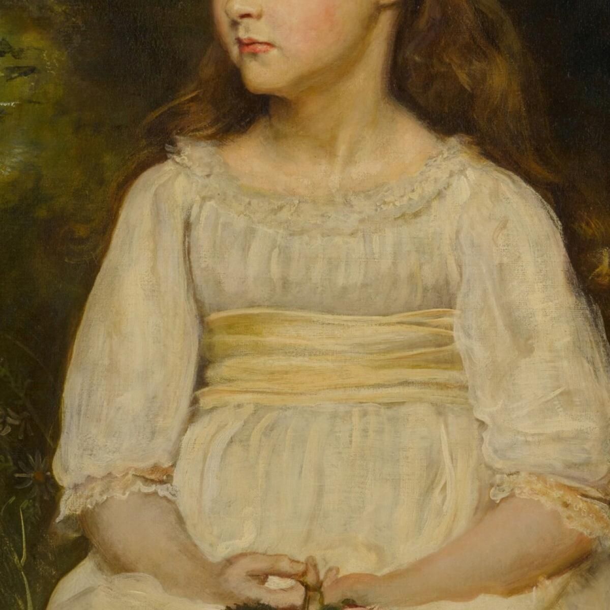 Portrait Of Miss Scott Daughter Of The Late Thomas Alexander Scott Of Philadelphia Sir John Everett Millais jem32 canvas print