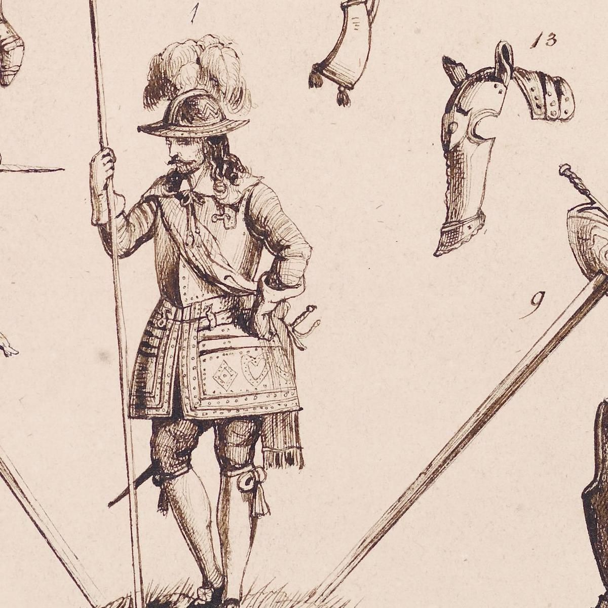 Sketches Of Armour – Study For Charles I Sir John Everett Millais jem34 canvas print