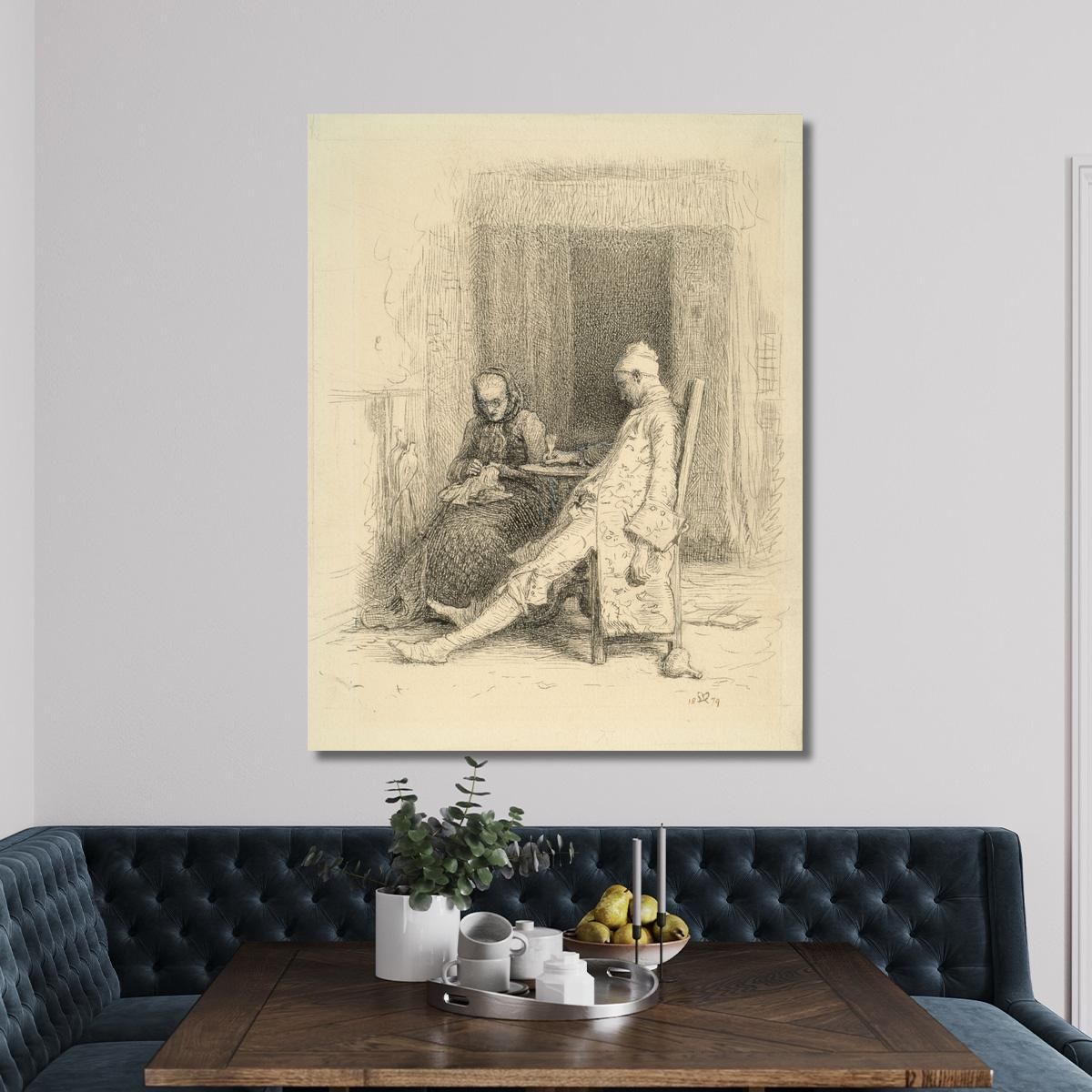 Thackeray'S Barry Lyndon – The Last Days Of Barry Lyndon Sir John Everett Millais jem43 canvas print 
