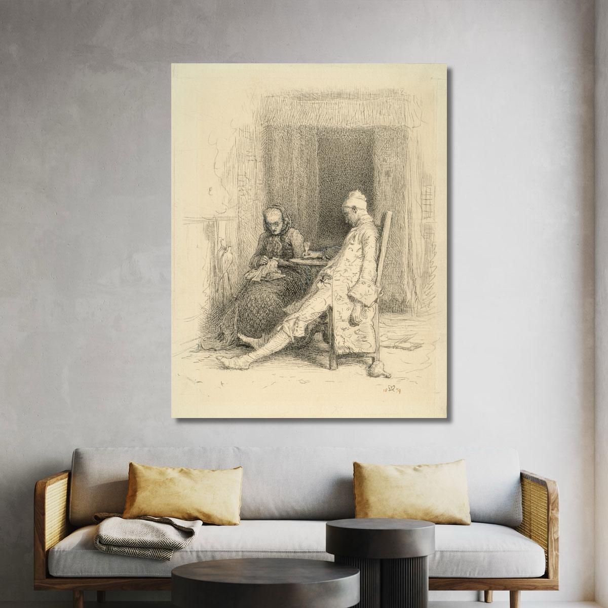 Thackeray'S Barry Lyndon – The Last Days Of Barry Lyndon Sir John Everett Millais jem43 canvas print 