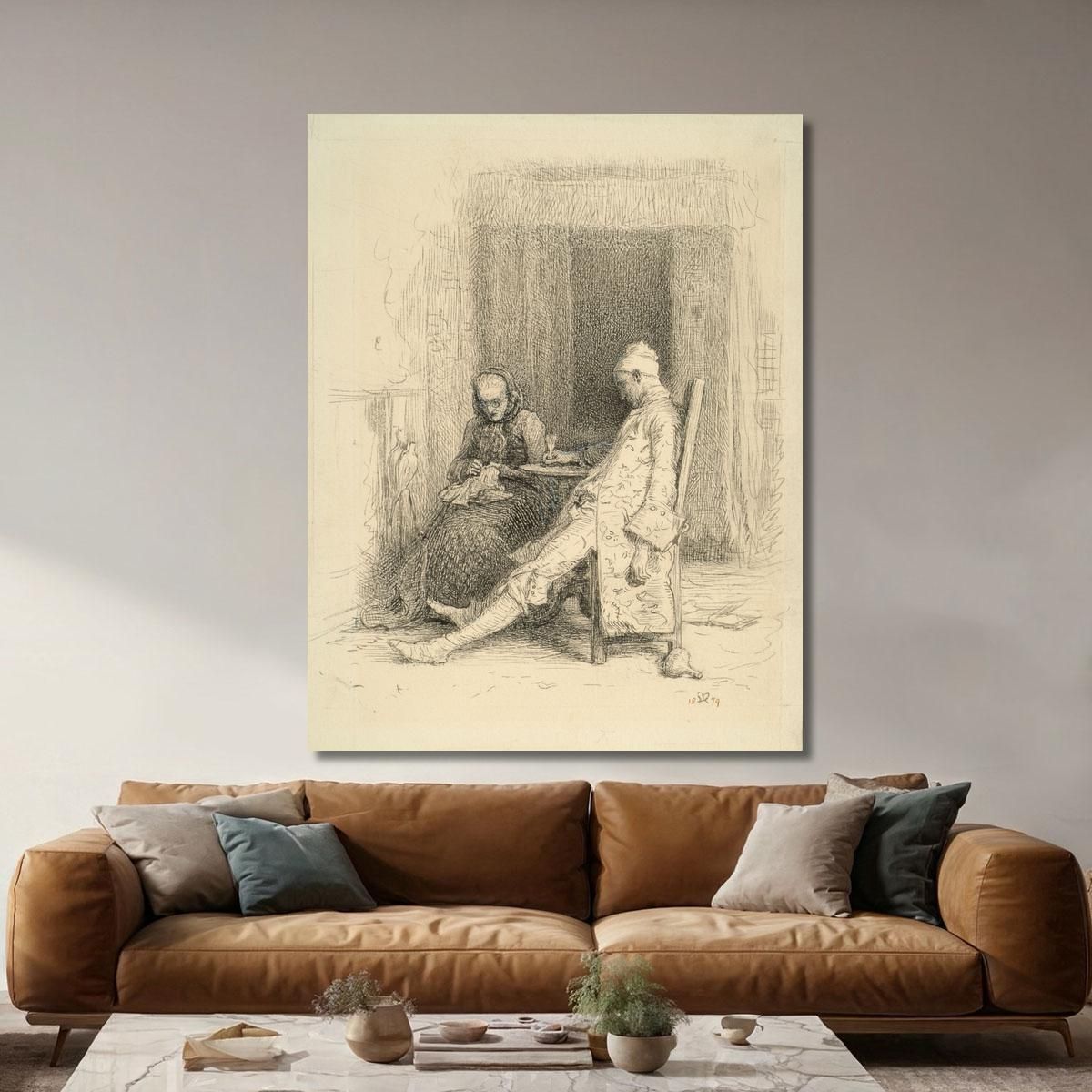 Thackeray'S Barry Lyndon – The Last Days Of Barry Lyndon Sir John Everett Millais jem43 canvas print 