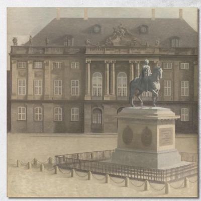 Amalienborg Square Copenhagen Vilhelm Hammershøi vhm3 canvas print 