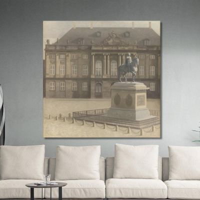 Amalienborg Square Copenhagen Vilhelm Hammershøi vhm3 canvas print 