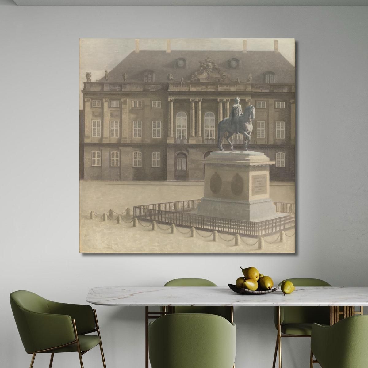 Amalienborg Square Copenhagen Vilhelm Hammershøi vhm3 canvas print 