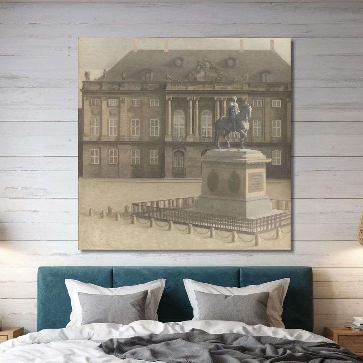 Amalienborg Square Copenhagen Vilhelm Hammershøi vhm3 canvas print 