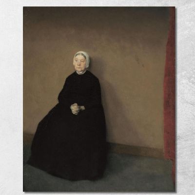 An Old Woman Vilhelm Hammershøi vhm5 canvas print 