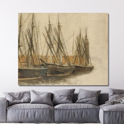 From Christianshavn'S Canal Copenhagen Vilhelm Hammershøi vhm11 canvas print 