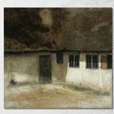 Corner Of A Farm Vilhelm Hammershøi vhm14 canvas print 