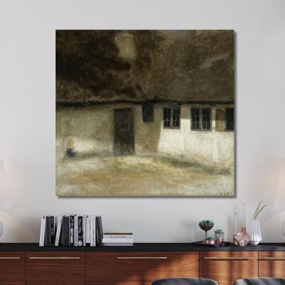 Corner Of A Farm Vilhelm Hammershøi vhm14 canvas print 