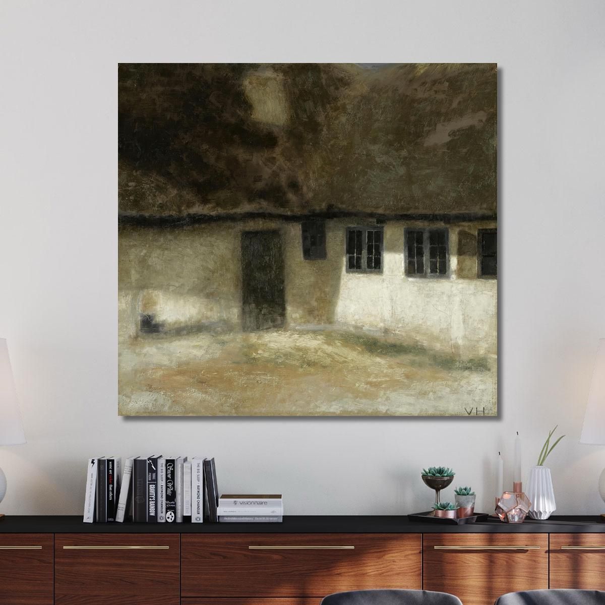 Corner Of A Farm Vilhelm Hammershøi vhm14 canvas print 