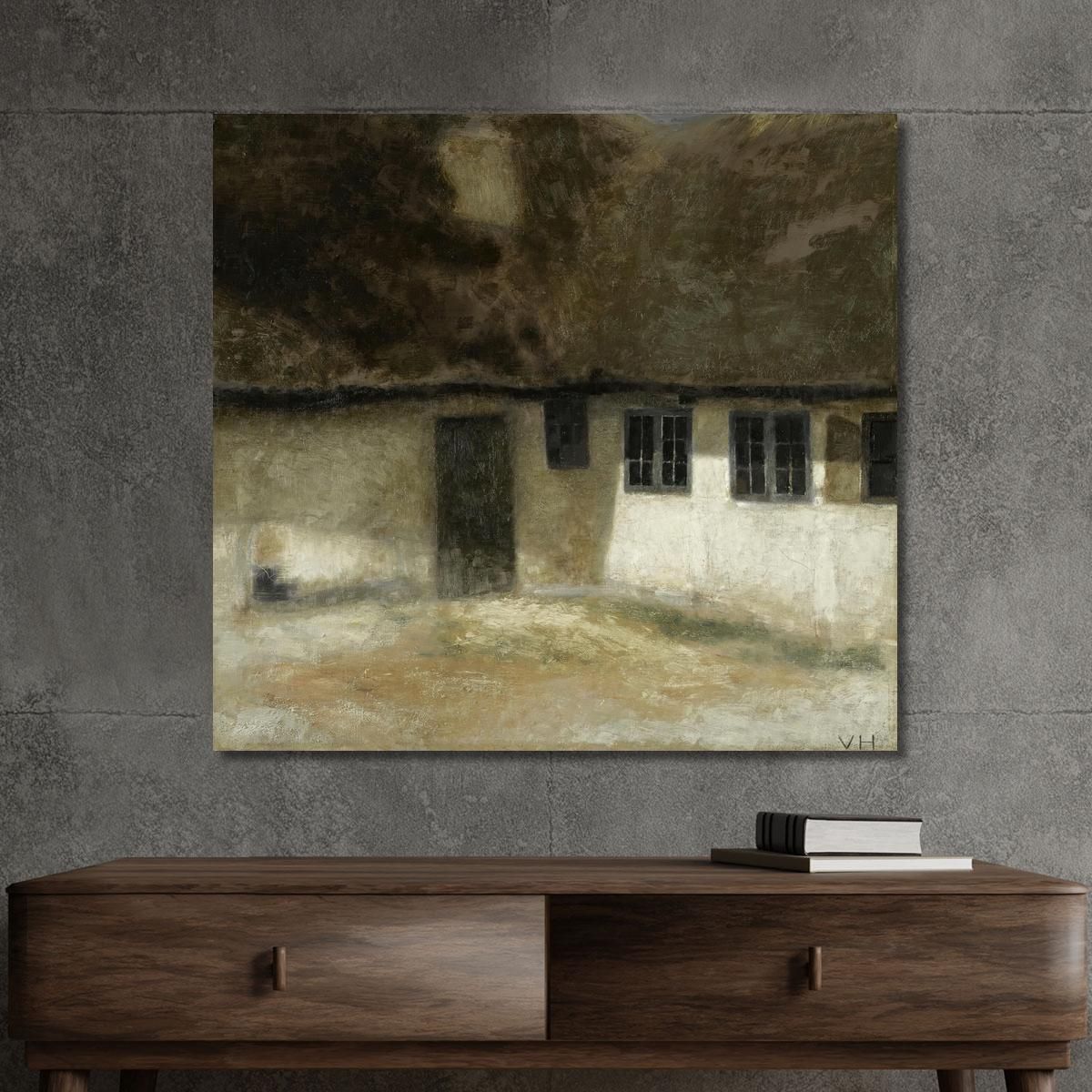Corner Of A Farm Vilhelm Hammershøi vhm14 canvas print 