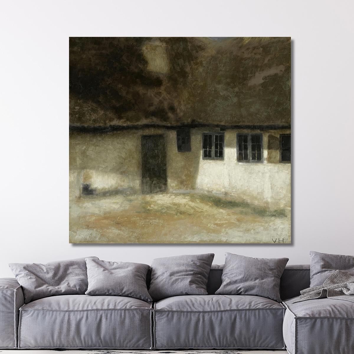 Corner Of A Farm Vilhelm Hammershøi vhm14 canvas print 