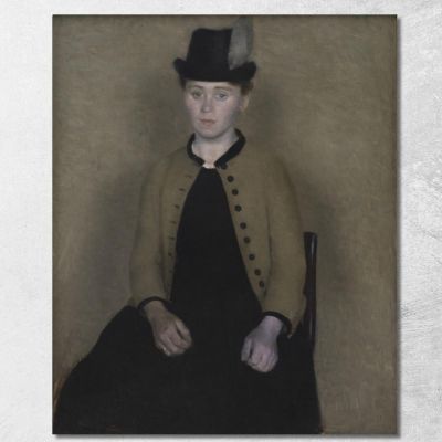 Ida Ilsted Later The Artist'S Wife Vilhelm Hammershøi vhm16 canvas print 