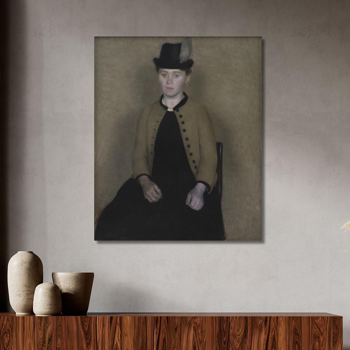 Ida Ilsted Later The Artist'S Wife Vilhelm Hammershøi vhm16 canvas print 