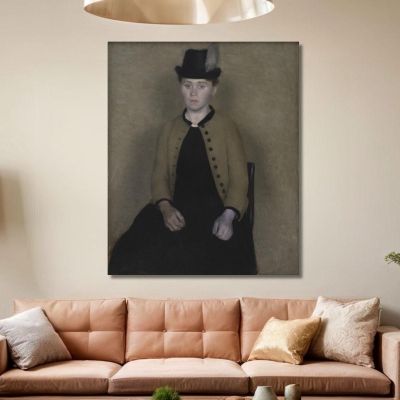 Ida Ilsted Later The Artist'S Wife Vilhelm Hammershøi vhm16 canvas print 