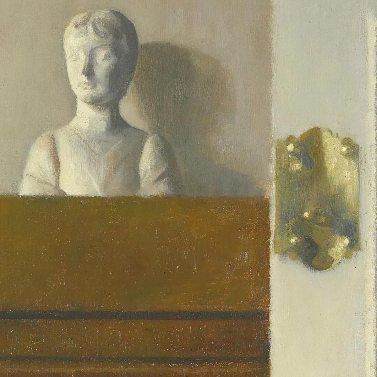 Interior With A Bust Vilhelm Hammershøi vhm24 canvas print