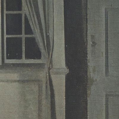 Interior With Two Candles Vilhelm Hammershøi vhm31 canvas print