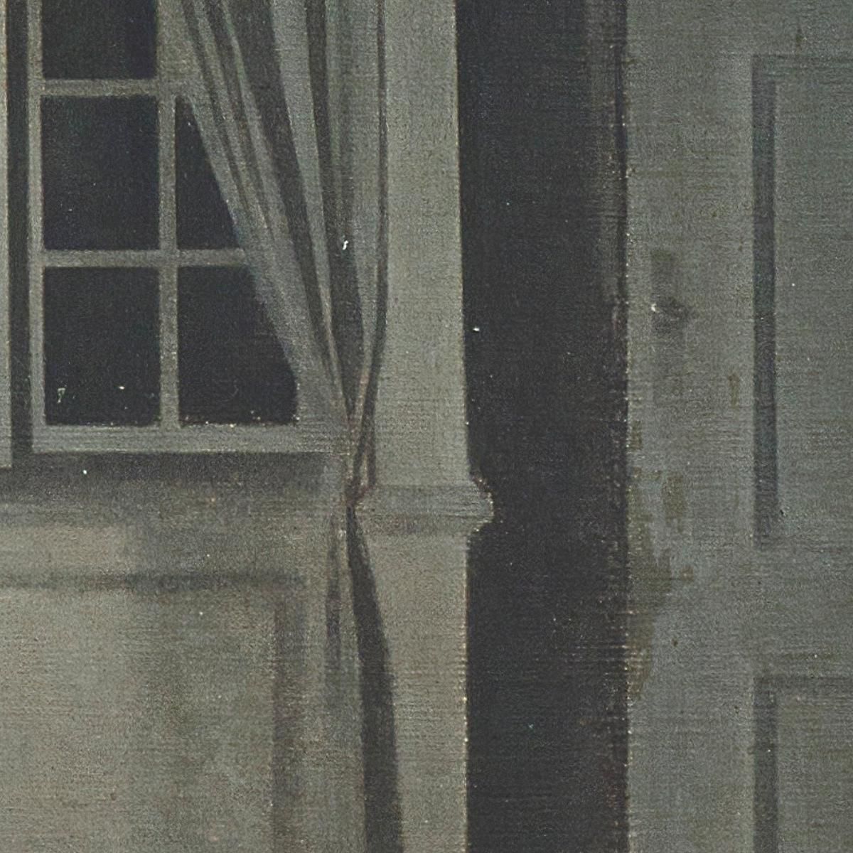 Interior With Two Candles Vilhelm Hammershøi vhm31 canvas print