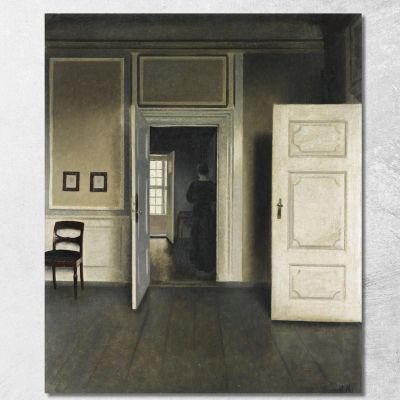 Interior. Strandgade 30 Vilhelm Hammershøi vhm35 canvas print