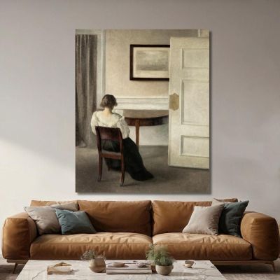 Interior Vilhelm Hammershøi vhm37 canvas print 