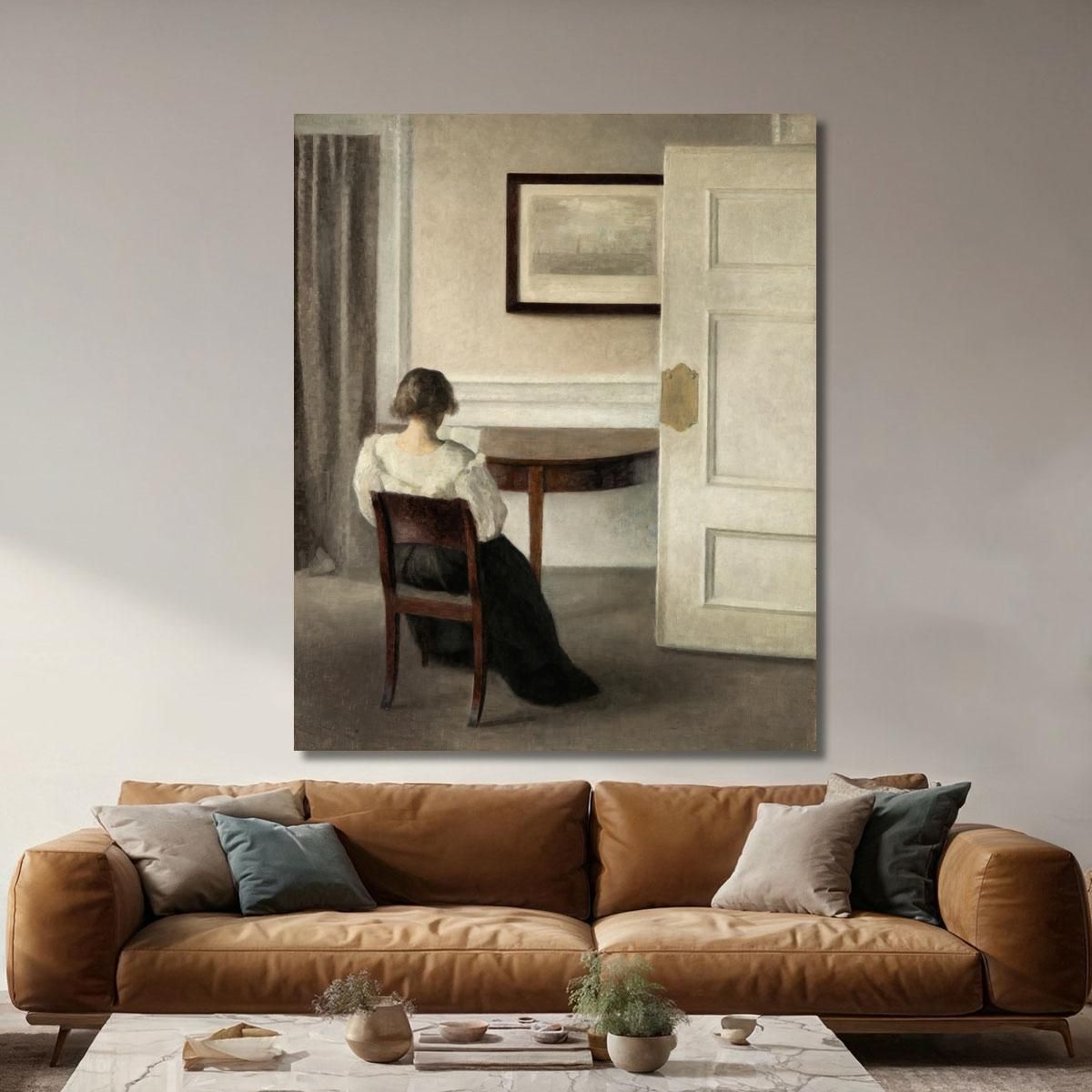 Interior Vilhelm Hammershøi vhm37 canvas print 