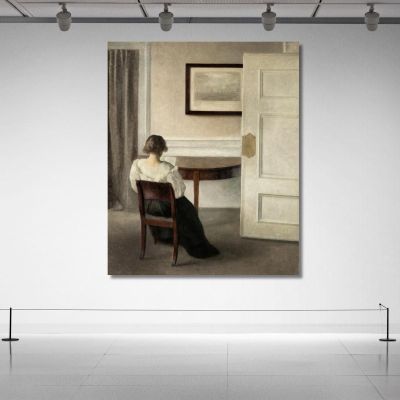 Interior Vilhelm Hammershøi vhm37 canvas print 