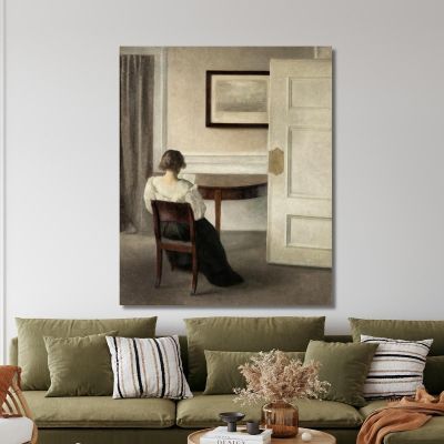 Interior Vilhelm Hammershøi vhm37 canvas print 