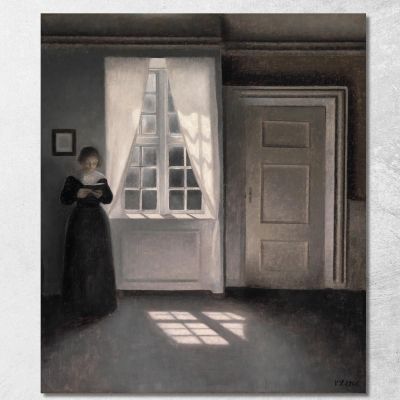 Interior From Strandgade 30 Vilhelm Hammershøi vhm38 canvas print 