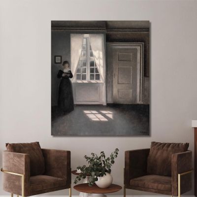 Interior From Strandgade 30 Vilhelm Hammershøi vhm38 canvas print 