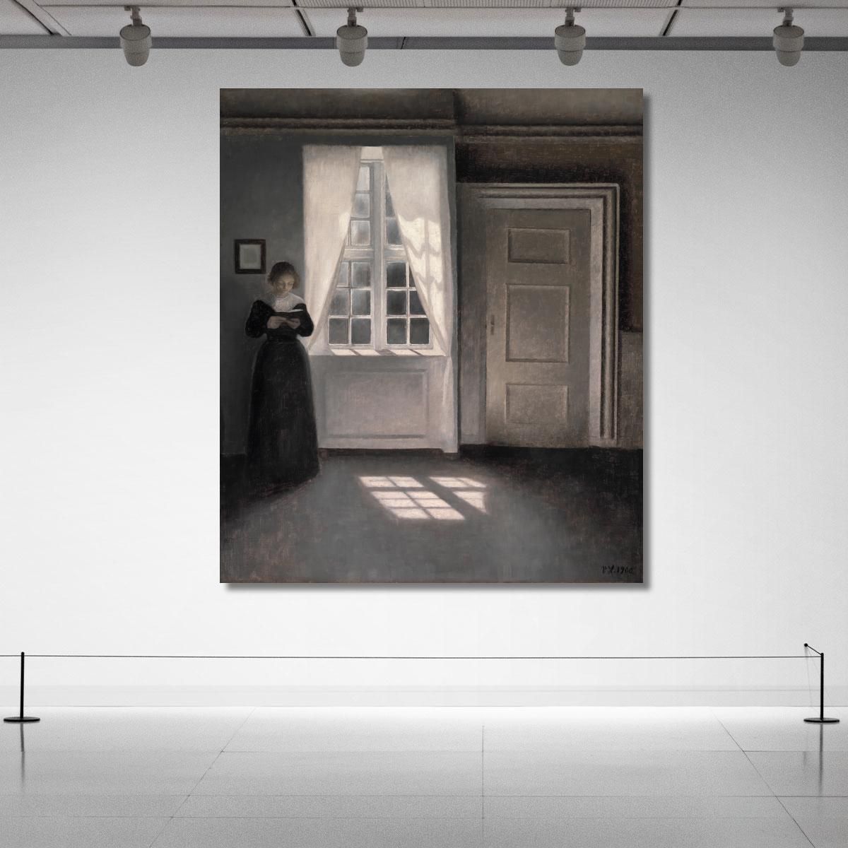 Interior From Strandgade 30 Vilhelm Hammershøi vhm38 canvas print 