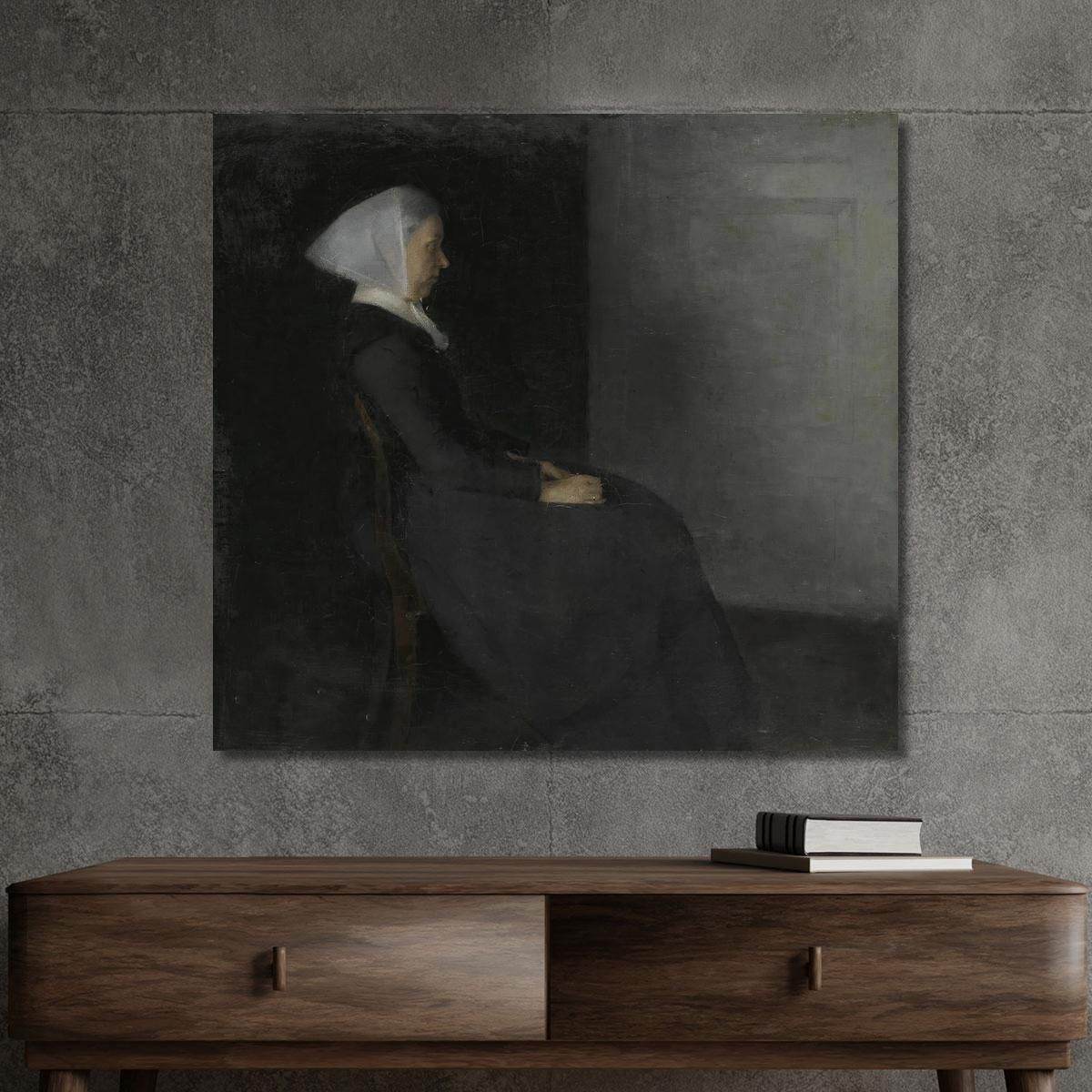 The Artist'S Mother Frederikke Hammershøi Vilhelm Hammershøi vhm41 canvas print 