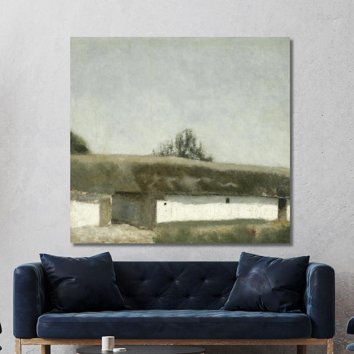 Landscape With Farm Vilhelm Hammershøi vhm43 canvas print 