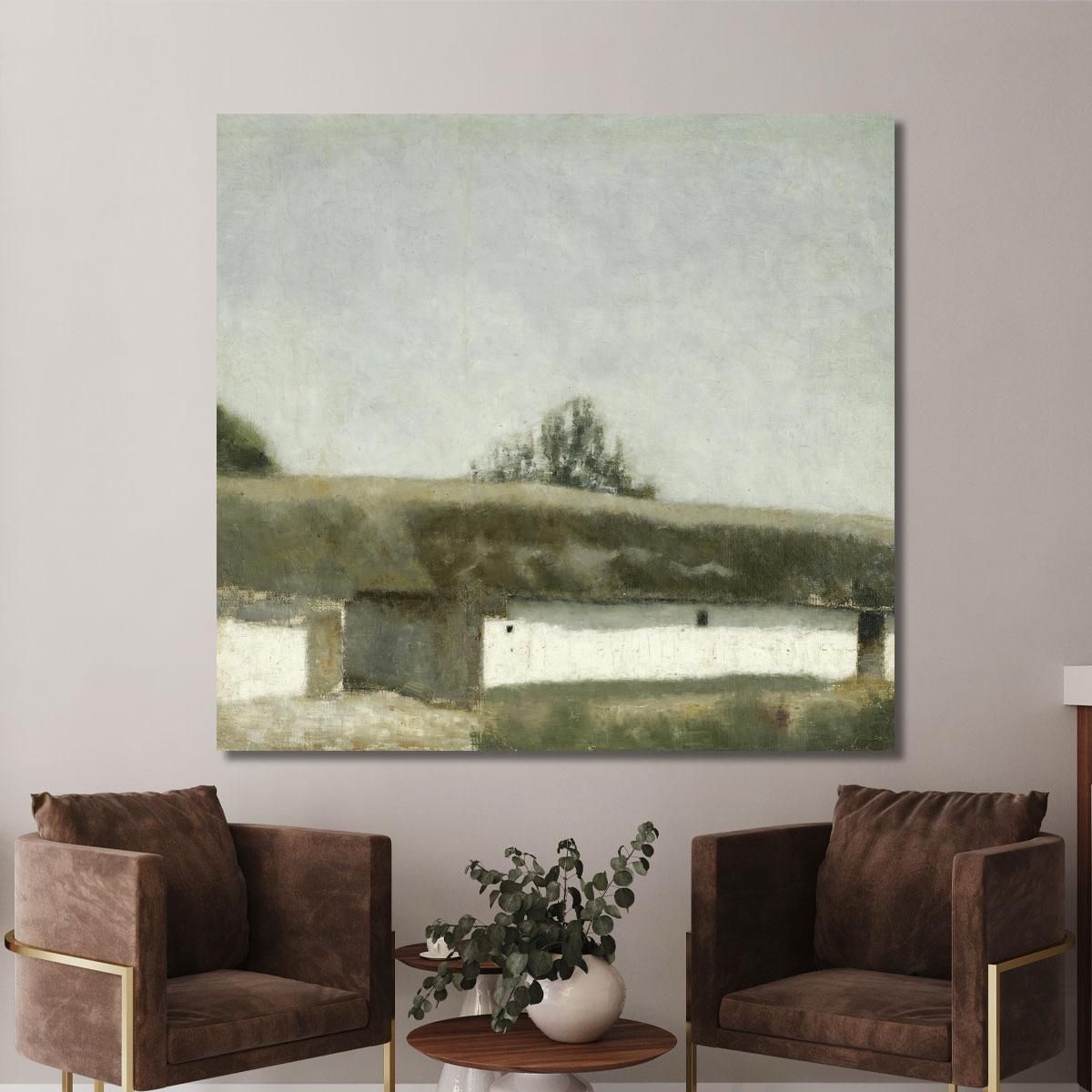 Landscape With Farm Vilhelm Hammershøi vhm43 canvas print 