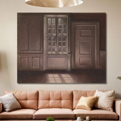 Moonlight Strandgade 30 Vilhelm Hammershøi vhm44 canvas print 