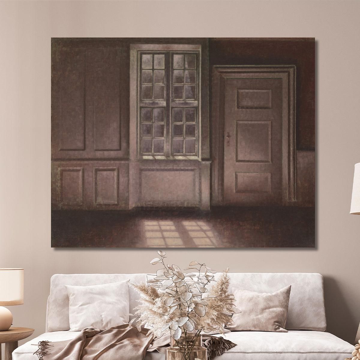 Moonlight Strandgade 30 Vilhelm Hammershøi vhm44 canvas print 