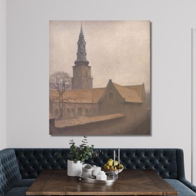 St. Peter'S Church Copenhagen Vilhelm Hammershøi vhm55 canvas print 