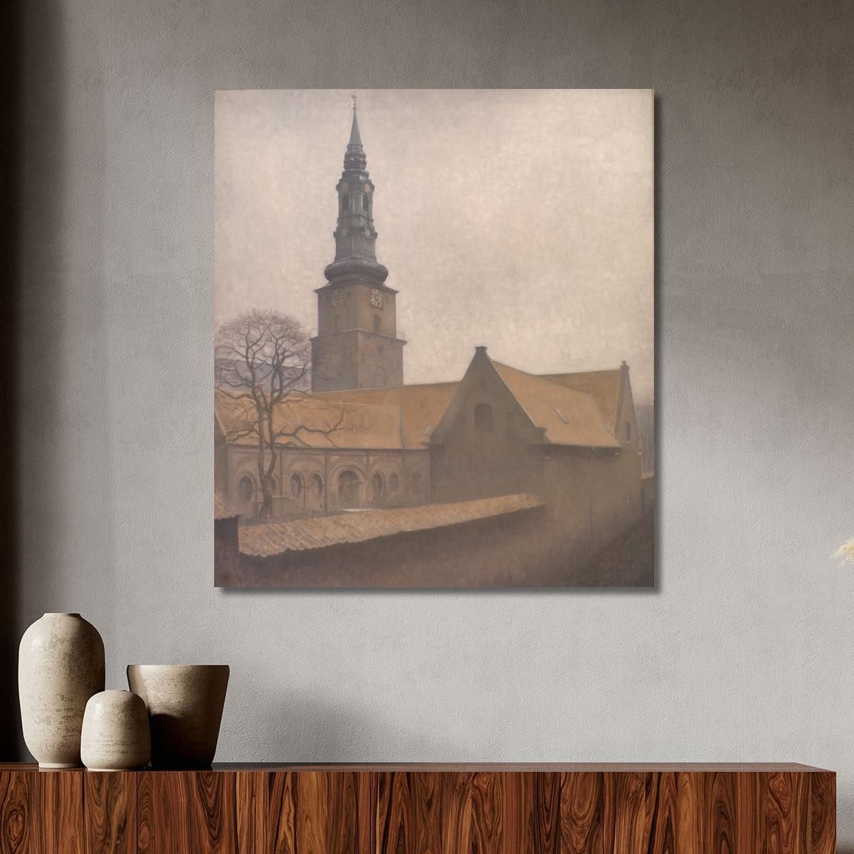 St. Peter'S Church Copenhagen Vilhelm Hammershøi vhm55 canvas print 