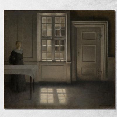Strandgade Sunshine Vilhelm Hammershøi vhm57 canvas print 