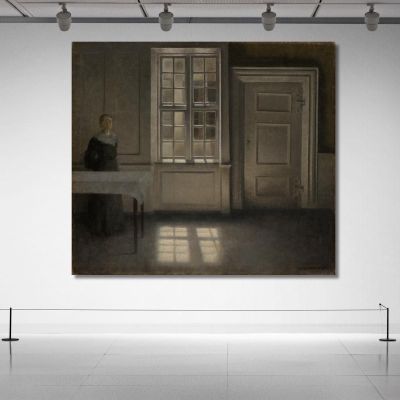 Strandgade Sunshine Vilhelm Hammershøi vhm57 canvas print 