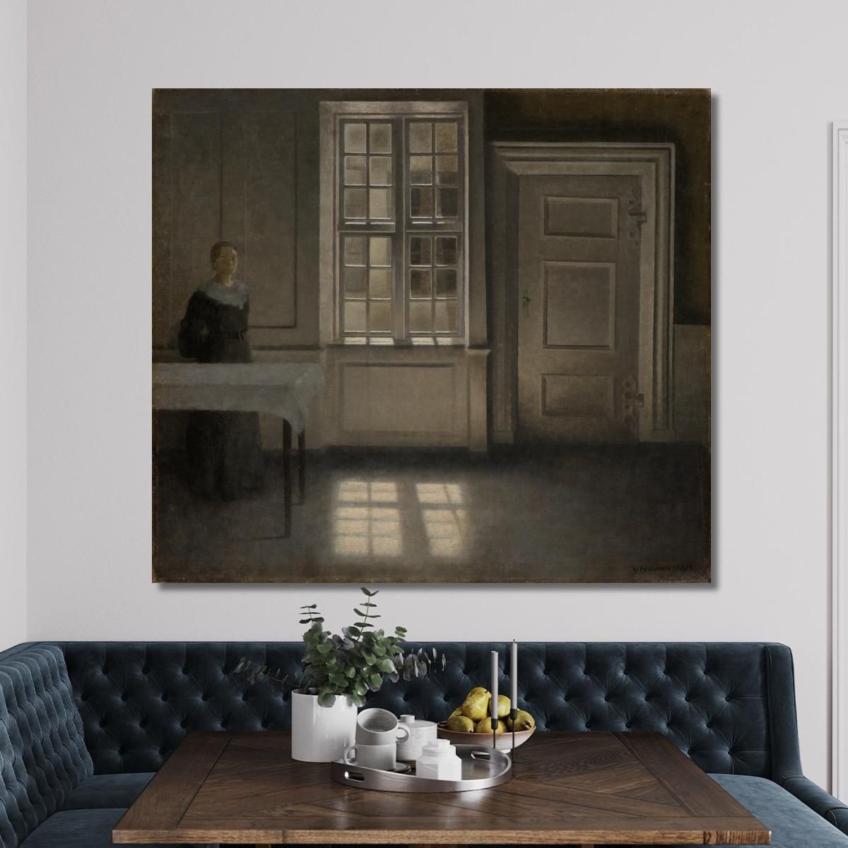 Strandgade Sunshine Vilhelm Hammershøi vhm57 canvas print 