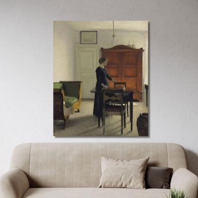 Living Room Vilhelm Hammershøi vhm59 canvas print 