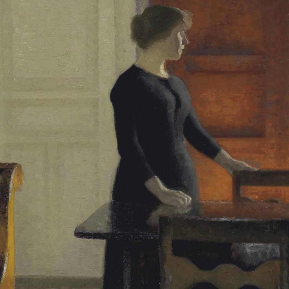 Living Room Vilhelm Hammershøi vhm59 canvas print