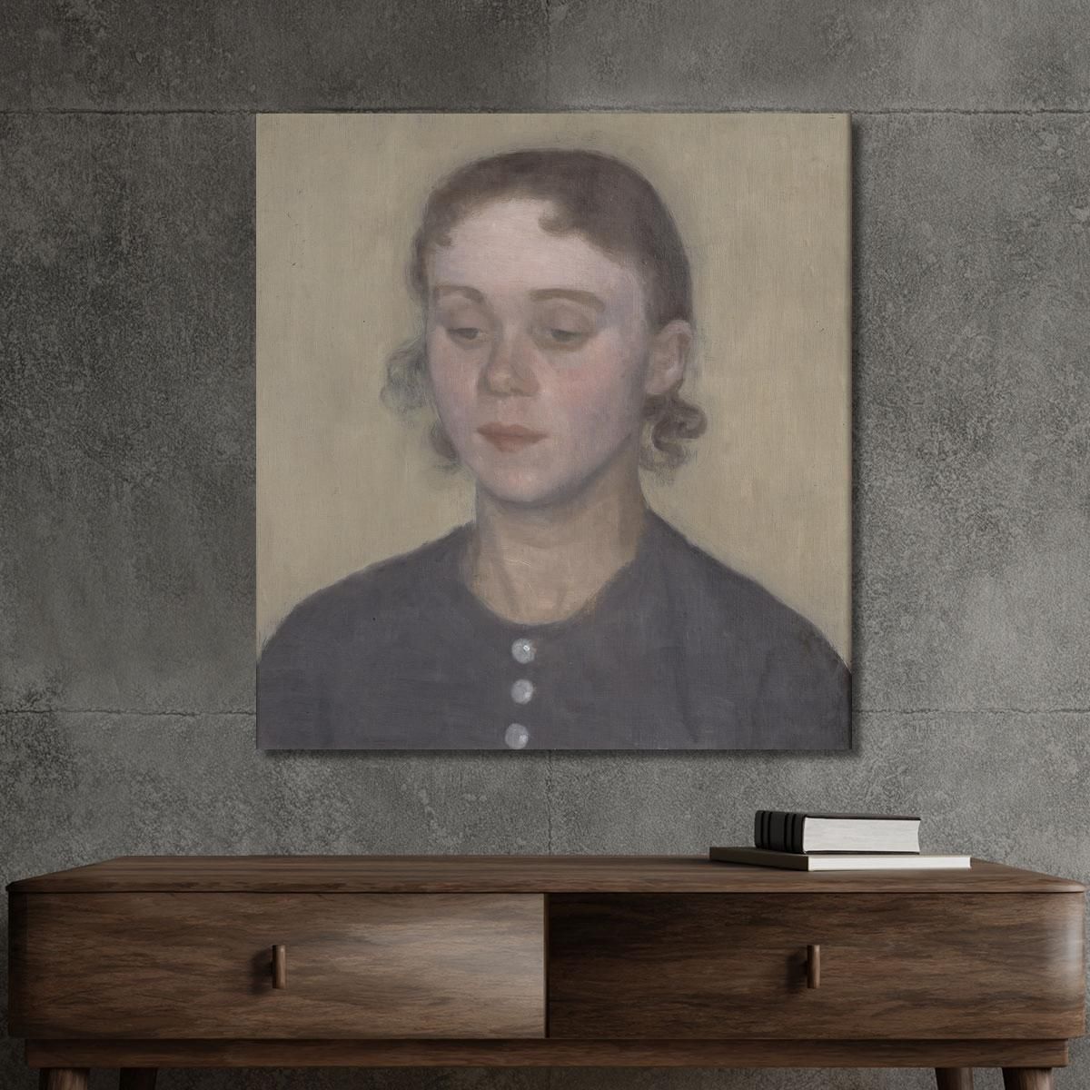 The Artist'S Wife Ida Hammershøi (Née Ilsted) Vilhelm Hammershøi vhm63 canvas print 
