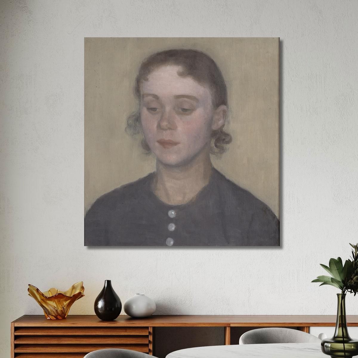 The Artist'S Wife Ida Hammershøi (Née Ilsted) Vilhelm Hammershøi vhm63 canvas print 