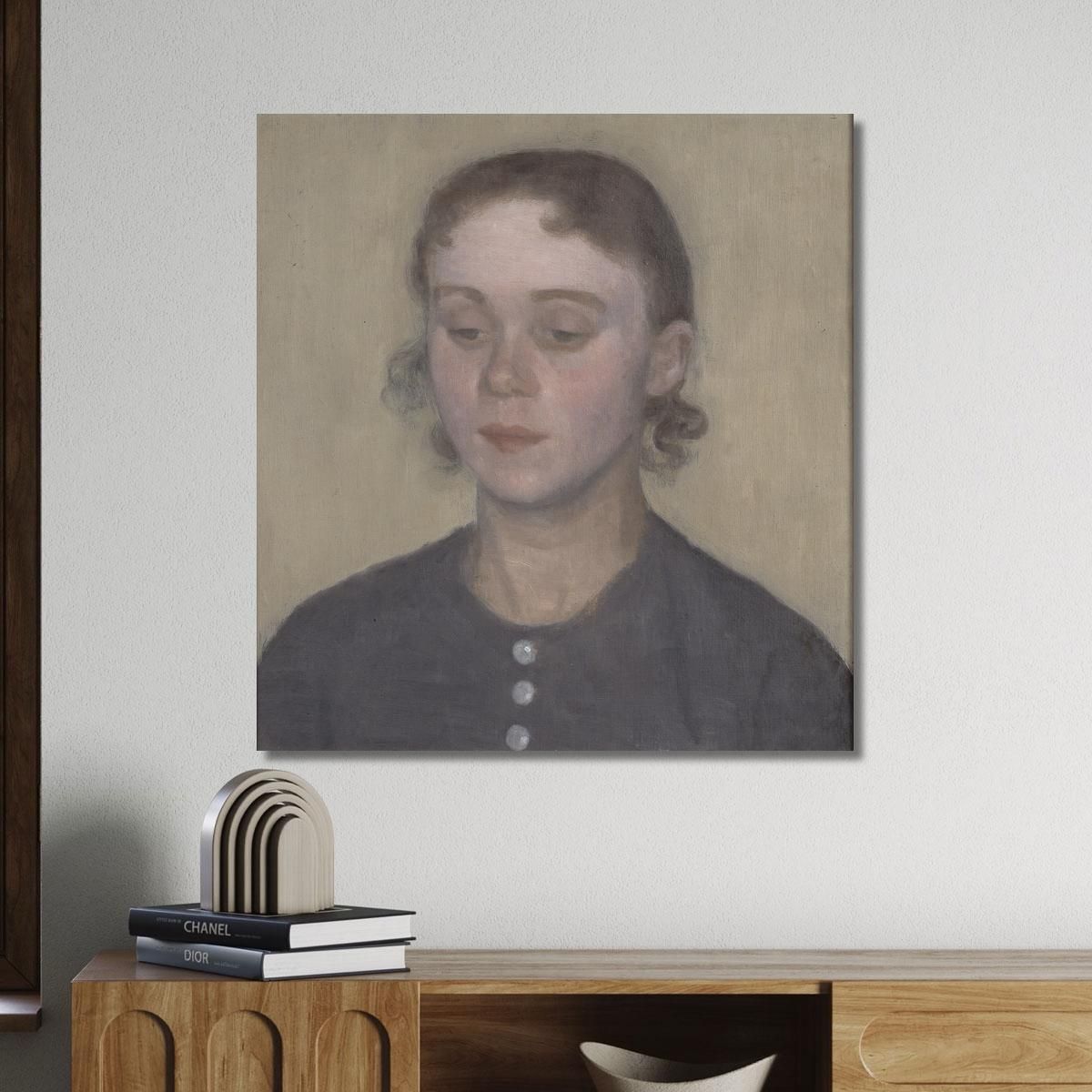 The Artist'S Wife Ida Hammershøi (Née Ilsted) Vilhelm Hammershøi vhm63 canvas print 