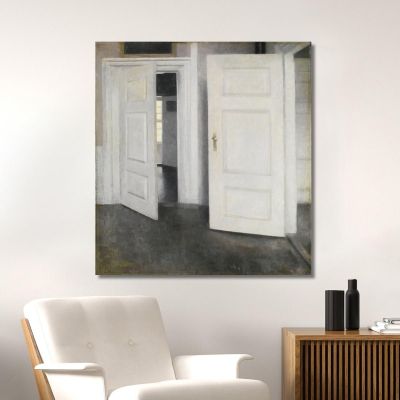 White Doors Strandgade 30 Vilhelm Hammershøi vhm73 canvas print 