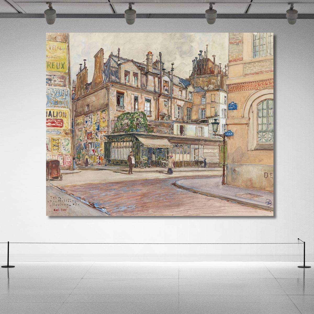 Corner Of Rue Mabillon And Rue Clément In 1907 5Th And 6Th Arrondissements Frédéric Houbron fhb3 canvas print 