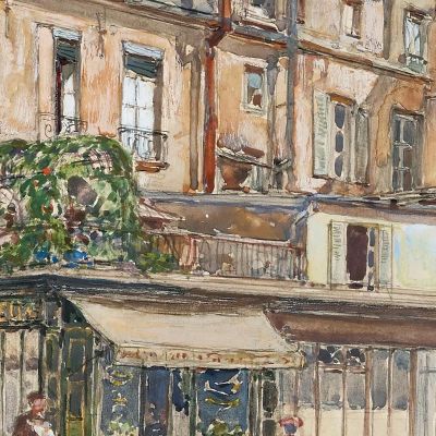 Corner Of Rue Mabillon And Rue Clément In 1907 5Th And 6Th Arrondissements Frédéric Houbron fhb3 canvas print