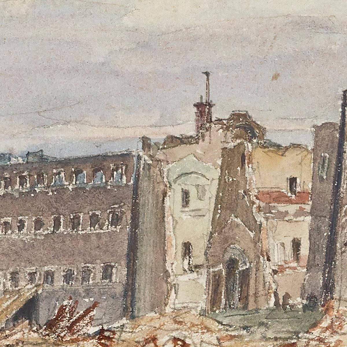 Demolition Of Mazas Prison 23-25 Boulevard Diderot (Formerly Boulevard Mazas) Frédéric Houbron fhb5 canvas print